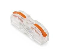 GGBASK SPL-1 Mini connettore rapido rapido for Cavo Universale Compatto connettore di Giunzione for Cablaggio a Molla connettore conduttore Plug-in for LED(Orange,10 PCS)