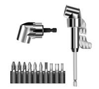 GGesii 105° Taladro Angular, 105 °Adaptador de Taladro de Ángulo Recto, Punta Angular de 1/4 Pulgadas, para Perforar Agujeros en Espacios Reducidos
