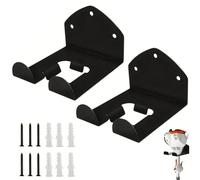 GGesii Porta Decespugliatore da Parete, Gancio da Parete per Attrezzi da Giardino, Gancio Per Attrezzi Elettrici Da Giardino, Appendi Scope a Muro con Viti, per Tosaerba, Pale, Scope