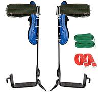 GGFFJ Kit di Punte Professionali for Arrampicata sugli Alberi - Ramponi in Acciaio al Carbonio con Cintura di Sicurezza for arboricoltori, Raccolta di Noci di Cocco e Avventure all'Aria Aperta