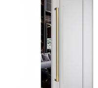 GGFFJ Maniglie for porte scorrevoli, maniglia for porta in vetro con cornice, for in a spinta e trazione, in acciaio inox spazzolato, pomelli for in legno, tre colori opzionali (C 1030 mm)(C,630mm)