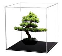 GGFFJ Vetrine in acrilico for figure, spessore 3 mm, espositore for giocattoli, blocchi da costruzione, bambole, modelli (20x20x20 pollici/50x50x50 cm)(20x20x10in/50x50x25cm)