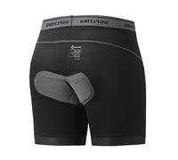 GGFLYING Pantaloncini Ciclismo Uomo Imbottito Rap L 4d Basic Edition-nero Grigio