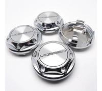 GGGggHai 4 Pezzi Auto Coprimozzi per 68mm Vossen,Car Centrale Copertura Mozzo,Forte e Robusto Dell'Auto Accessori,L