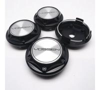 GGGggHai 4 Pezzi Auto Coprimozzi per 68mm Vossen,Car Centrale Copertura Mozzo,Forte e Robusto Dell'Auto Accessori,J