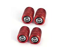 GGGggHai 4Pezzi Tappi Valvola Pneumatici Auto per Mazda CX-7 CX-8 CX-9 CX-90 MX-30 MX-5,Cappuccio Valvola a Prova di Perdita Auto Decorazione Accessori,C