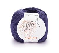 ggh Scarlett | 100% Cotone Maco con Una Leggera lucentezza di Seta | Lana Adatta al Lavoro a Maglia e all'Uncinetto | Colore 033 - Viola grigiastro Scuro