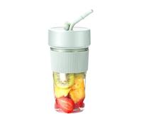 Ggnaxivs Bicchiere per Frullatore Portatile e Coperchio da Viaggio, con Ricarica USB, Rende Cremosi Frullati e Frullati, Spremiagrumi per Cucina Durevole e Facile da Usare, Verde