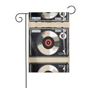 GGNKDL Bandiera da giardino vintage in vinile, decorazione per cortile esterno adatta per tutte le stagioni, 30,5 x 45,7 cm