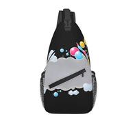 GGNKDL Bolla nascosta tra le nuvole Stampe Borsa a tracolla incrociata adatta per uomini e donne, adatta per borse fitness e escursioni