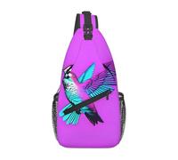 GGNKDL Borsa a tracolla a croce con colibrì con stampe di ali adatta per uomini e donne, adatta per borse fitness e escursioni