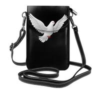 GGNKDL Borsa a tracolla bianca con stampa colomba della pace, borsa per cellulare, piccolo portafoglio da donna, un regalo pratico adatto per uscire, allenarsi e fare shopping