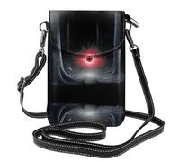 GGNKDL Borsa a tracolla con stampa dell'occhio del terrore nella foresta, borsa per cellulare, piccolo portafoglio da donna, un regalo pratico adatto per uscire, allenarsi e fare shopping