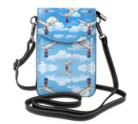 GGNKDL Borsa a tracolla con stampa di ali nel cielo, borsa per cellulare, piccolo portafoglio da donna, un regalo pratico adatto per uscire, allenarsi e fare shopping