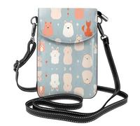 GGNKDL Borsa a tracolla con stampa di gatti di tutti i tipi, borsa per cellulare, piccolo portafoglio da donna, un regalo pratico adatto per uscire, allenarsi e fare shopping
