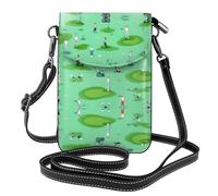 GGNKDL Borsa a tracolla con stampa di golf sul prato, borsa per cellulare, piccolo portafoglio da donna, un regalo pratico adatto per uscire, fare esercizio fisico e fare shopping