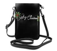GGNKDL Borsa a tracolla con stampa Merry Christmas, borsa per cellulare, piccolo portafoglio da donna, un regalo pratico adatto per uscire, allenarsi e fare shopping