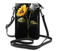 GGNKDL Borsa a tracolla con stampa Sunshine and Dark Night, borsa per cellulare, piccolo portafoglio da donna, un regalo pratico adatto per uscire, allenarsi e fare shopping