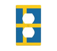 GGNKDL Copertura doppia di potere della famiglia del pannello di parete dell'incavo di stampa della bandiera svedese durevole per gli incavi decorativi ed