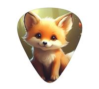 GGNKDL Cute Baby Fox Prints - Plettro per chitarra, 12 pezzi, con tre combinazioni di plettri di spessore, adatto per basso e ukulele