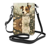 GGNKDL Divertente borsa a tracolla con stampa di cani, borsa per cellulare, piccolo portafoglio da donna, un regalo pratico adatto per uscire, fare esercizio fisico e fare shopping