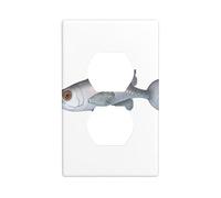 GGNKDL Durevole d'ardore della copertura di potere della famiglia del pannello di parete dell'incavo di stampa del pesce della lanterna per le prese decorative