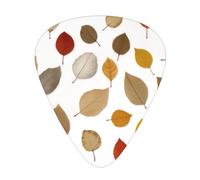 GGNKDL Falling leaves in Autumn Prints Plettro per chitarra 12 pezzi con combinazioni di plettri a tre spessori adatti per basso e ukulele
