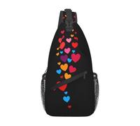 GGNKDL Flying Love Bubbles Borsa a tracolla a croce adatta per uomini e donne, adatta per borse fitness e escursioni