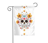 GGNKDL Giorno dei Morti stampa Bandiera giardino decorazione cortile esterno adatto per tutte le stagioni 30,5 x 45,7 cm