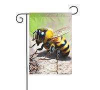 GGNKDL Graziosa decorazione da cortile per esterni con stampa di piccole api, adatta per tutte le stagioni, 30,5 x 45,7 cm