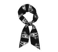 GGNKDL King of the Forest - Foulard da donna in raso, con stampe
