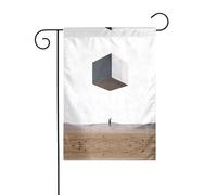 GGNKDL La stampa contemplatore bandiera giardino decorazione cortile esterno adatto per tutte le stagioni 30,5 x 45,7 cm