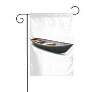 GGNKDL La stampa di barche solitarie Bandiera da giardino decorazione per cortile esterno adatta a tutte le stagioni 30,5 x 45,7 cm
