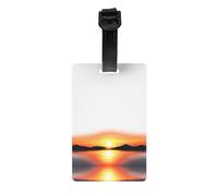 GGNKDL Le bellissime etichette per bagagli e le etichette per borse da viaggio con stampe di tramonto sono adatte sia per uomini che per donne per prevenire i bagagli
