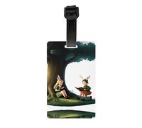 GGNKDL Le etichette per bagagli e le etichette per borse da viaggio di The Elf of Learning Magic Books sono adatte sia per uomini che per donne per prevenire i bagagli