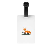 GGNKDL Le etichette per bagagli e le etichette per borse da viaggio Little Fox Stealing Eggs sono adatte sia per uomini che per donne per prevenire bagagli