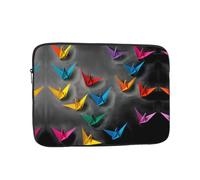 GGNKDL Origami Thousand Paper Crane Pattern Antiurto Portatile Laptop Sleeve Bag 17 pollici per Uomini Donne Viaggi d'affari, Ufficio Uso quotidiano