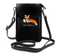 GGNKDL Piccola volpe ruba uova stampa borsa a tracolla, borsa per cellulare, piccolo portafoglio da donna, un regalo pratico adatto per uscire, fare esercizio e fare shopping