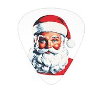 GGNKDL Plettro per chitarra con stampa di Babbo Natale che soddisfa il suo desiderio, 12 pezzi con tre combinazioni di plettri di spessore, adatto per basso e ukulele