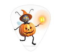 GGNKDL Pumpkin Lantern Firefly Prints Plettro per chitarra 12 pezzi con tre combinazioni di plettri di spessore adatto per basso e ukulele