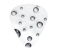 GGNKDL Punte per piccole gocce d'acqua Stampe Plettro per chitarra 12 pezzi con combinazioni di plettri a tre spessori adatti per basso e ukulele