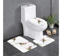 GGNKDL Set di 3 tappeti da bagno con motivo stadio passero, antiscivolo, facili da pulire e mantenere, bloccano l'umidità e durevoli