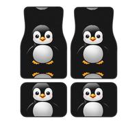 GGNKDL Simpatici tappetini per auto con stampa pinguino antartico con parte anteriore e posteriore antiscivolo sono adatti per auto, camion e SUV