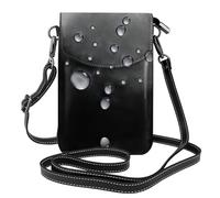 GGNKDL Suggerimenti per la stampa di piccole gocce d'acqua Borsa a tracolla, borsa per cellulare, piccolo portafoglio da donna, un regalo pratico adatto per uscire, allenarsi e fare shopping