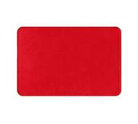 GGNKDL Tappetino antiscivolo in tinta unita con stampa rossa per interni ed esterni, adatto per ingressi camera da letto e bagno, 40,6 x 61 cm