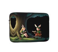 GGNKDL The Elf of Learning Magic Books Pattern Antiurto Portatile Laptop Sleeve Bag 13 pollici per Uomini Donne Viaggi d'affari, Ufficio Uso quotidiano