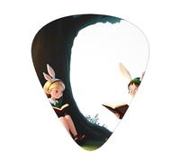 GGNKDL The Elf of Learning Magic Books - Plettro per chitarra, 12 pezzi, con tre combinazioni di plettri di spessore, adatto per basso e ukulele