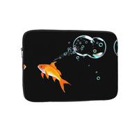 GGNKDL The Goldfish That Spits Bubbles modello antiurto portatile borsa per laptop 13 pollici per uomini donne viaggi d'affari, ufficio uso quotidiano