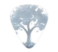 GGNKDL Un grande albero ricoperto di gelo Prints Plettro per chitarra 12 pezzi con tre combinazioni di plettri di spessore adatto per basso e ukulele