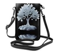 GGNKDL Un grande albero ricoperto di gelo stampa borsa a tracolla, borsa per cellulare, piccolo portafoglio da donna, un regalo pratico adatto per uscire, fare esercizio e fare shopping